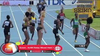 Kenya wins 4x4M Relay Mixed Heat 1