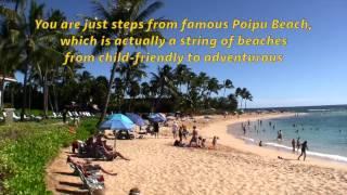 Beachside Poipu presents Seaside - a garden studio vacation rental just steps from the beach