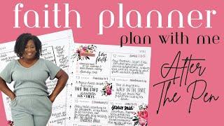 Plan the Week With Me In My Faith Planner| Happy Planner | Scripture Writing| August 2024