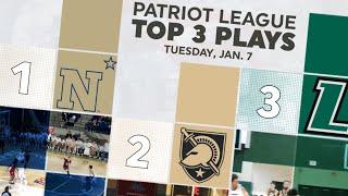 Patriot League Top 3 Plays of the Week | Jan. 7, 2025