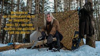 Winterbiwak bei stürmischer Nacht und Dauerregen, neues Zelt und neuestes Lieblingsgear für`n Winter