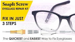 Eyeglass Repair Kit from SnapIt Screw II Best eyeglass repair kit in 2024 usa,uk Glasses Repair Kit