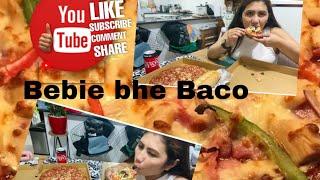 Yummy Pizza Mukbang/Bebie bhe Baco