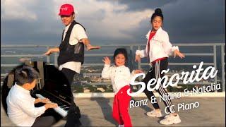 Señorita (CC piano cover) - Shawn Mendes & Camila Cabello Dance | Ranz and Niana and Natalia