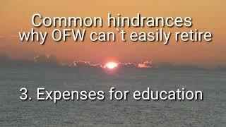 common hindrances why OFW can`t retire easily
