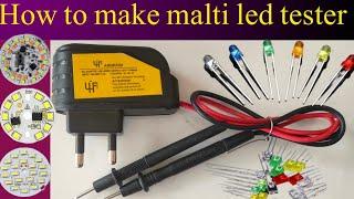 Make a universal led tester at home | led universal tester| LED tester | led repairs tester