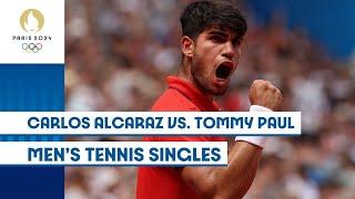  Carlos Alcaraz vs. Tommy Paul  | Men's Tennis Singles  | #Paris2024 Highlights