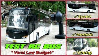 TEST RAKITAN RC BUS VERSI MURAH - SPEED, TANJAKAN, OLENG 