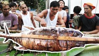 Giant Lechon Yellowfin Tuna | Delicious Roasted Tuna Fish | Huge Yellowfin Tuna Catch and Cook