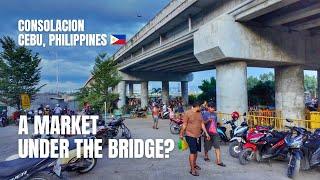  [4K] A Walk Tour of an Unusual Market Found Under the Bridge  | Cansaga Bay Market | Philippines