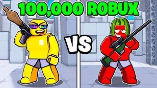 I Risked 100,000 Robux in Rivals Against My Brother