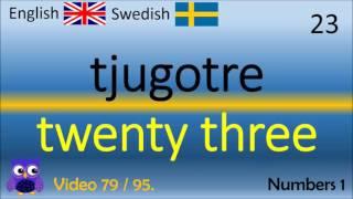 79 Numbers 1 siffror Svenska - Engelska Ord / Swedish - English Words