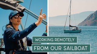 EARNING AN INCOME AS WE SAIL: How we make working from a boat... work ‍  #121