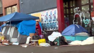 World Shocked At Vancouver's Homeless  ( Cheap Chinatown Eats) Tent City Crisis In Downtown Eastside