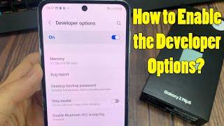 Samsung Galaxy Z Flip 5: How to enable the Developer Options? Unlock Developer Features