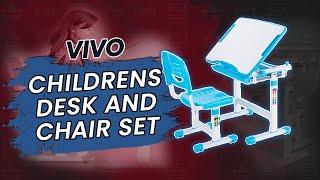 VIVO Blue Height Adjustable Childrens Desk and Chair Set Review | WhatsBest.Ca