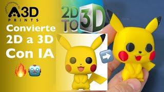  Como convertir una Imagen 2D a 3D con IA en Minutos  ¡ Super Facil !