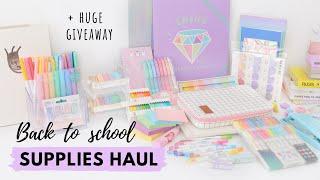 Back to School Supplies Haul & Giveaway ️  My new stationery faves!