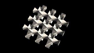 3D expandable origami network