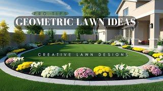 Bold Geometric Patterns for a Stylish Lawn Makeover