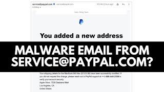 Malware from PayPal official email?