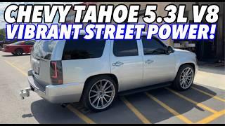 2013 Chevy Tahoe 5.3L V8 Exhaust Sound w/ Vibrant Street Power Muffler!