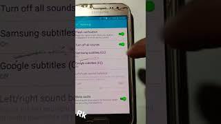 samsung j2 disable turn off all sounds in accessibility settings problem salosan hai