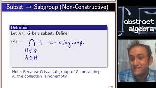 Subgroups Generated by Subsets (Dummit & Foote 2.4)