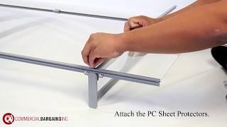 Modern Polycarbonate Awning Assembly Video F8100 F8200 | HOW TO ASSEMBLE - Commercial Bargains Inc.