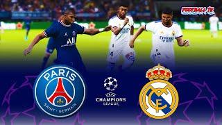 PSG vs Real Madrid | UEFA Champions League 2022 | Full Match eFootball | PES 2021 Gameplay PC