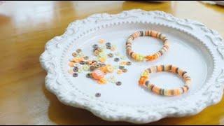 Make clay bead bracelets with beading spinner