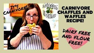 Carnivore Waffles or Chaffle recipe for EASY Breakfast Sandwich! Also virtually dairy free!