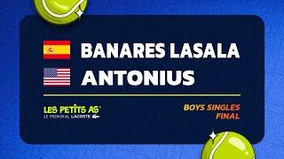 Les Petits As 2024 | Boys Singles Final | Izan BANARES LASALA vs. Michael ANTONIUS