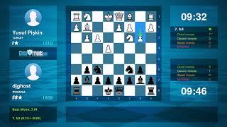 Chess Game Analysis: Yusuf Pişkin - djghost : 0-1 (By ChessFriends.com)