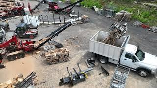 Rotator Forks Loading Out Firewood Totes