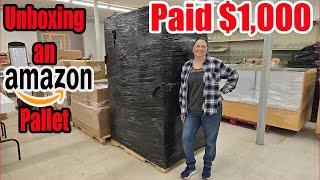 Unboxing An unmanifested $1,000 Amazon overstock pallet that is 1 year old! Check out what we got!