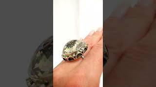 Кольцо горный хрусталь,серебро 925 ручная работа Цена 33 950 р.#jewellery #shorts #sunsvet #magic
