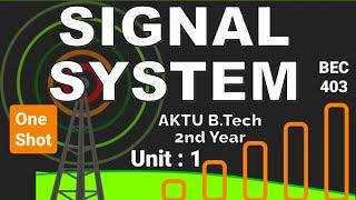 Signal System (SS) Unit :- 1 One Shot Video AKTU BEC403 EC and Allied Branches B.Tech 2nd Year