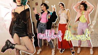 Thrifted Outfits Of The Week Lookbook (80s, Cottagecore + Modern Outfit Inspiration)