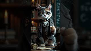 Professor Whiskerstein Explaining Quantum Physics - CatTheProfessor #smartcat