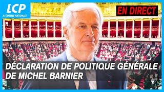 Déclaration de politique générale : la feuille de route de Michel Barnier - 01/10/2024