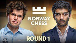 MAGNUS vs GUKESH  Norway Chess 2025 Round 1 | World No.1 against World Chess Champion