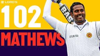 Century On Lord's Debut  | Angelo Mathews Hits Classy Ton Versus England | England v Sri Lanka 2014