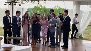 Sensasians informal reunion at the wedding of Miles + Celia Woodhull