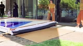 Washing Kenneth Noland's "Karma"