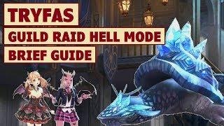 King's Raid - Guild Raid Tryfas Hell Mode Showcase + Brief Guide