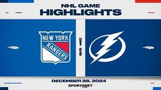 NHL Highlights | Rangers vs. Lightning - December 28, 2024