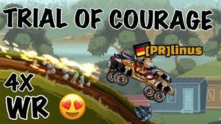 4 TIMES WORLD RECORD! | Daily Race Trial of Courage | Hill Climb Racing 2