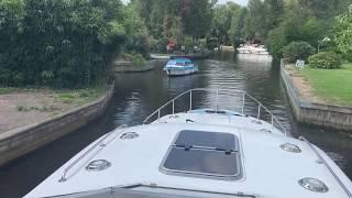 Tightest mooring ever at Neatishead on the Norfolk Broads