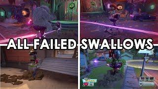 All failed swallow animations (Chomper) | PVZ GW2